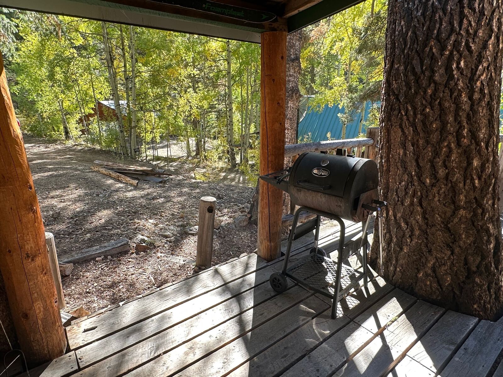 Cowboy Cabin grill area